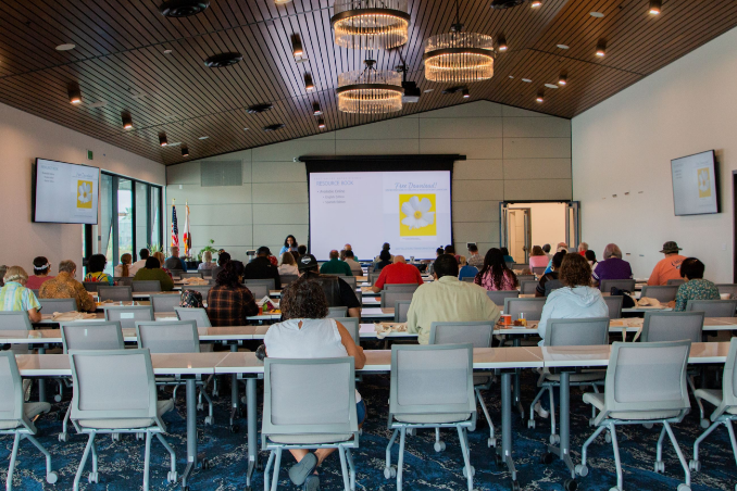 Woman conducing a presentation at the SNRC 